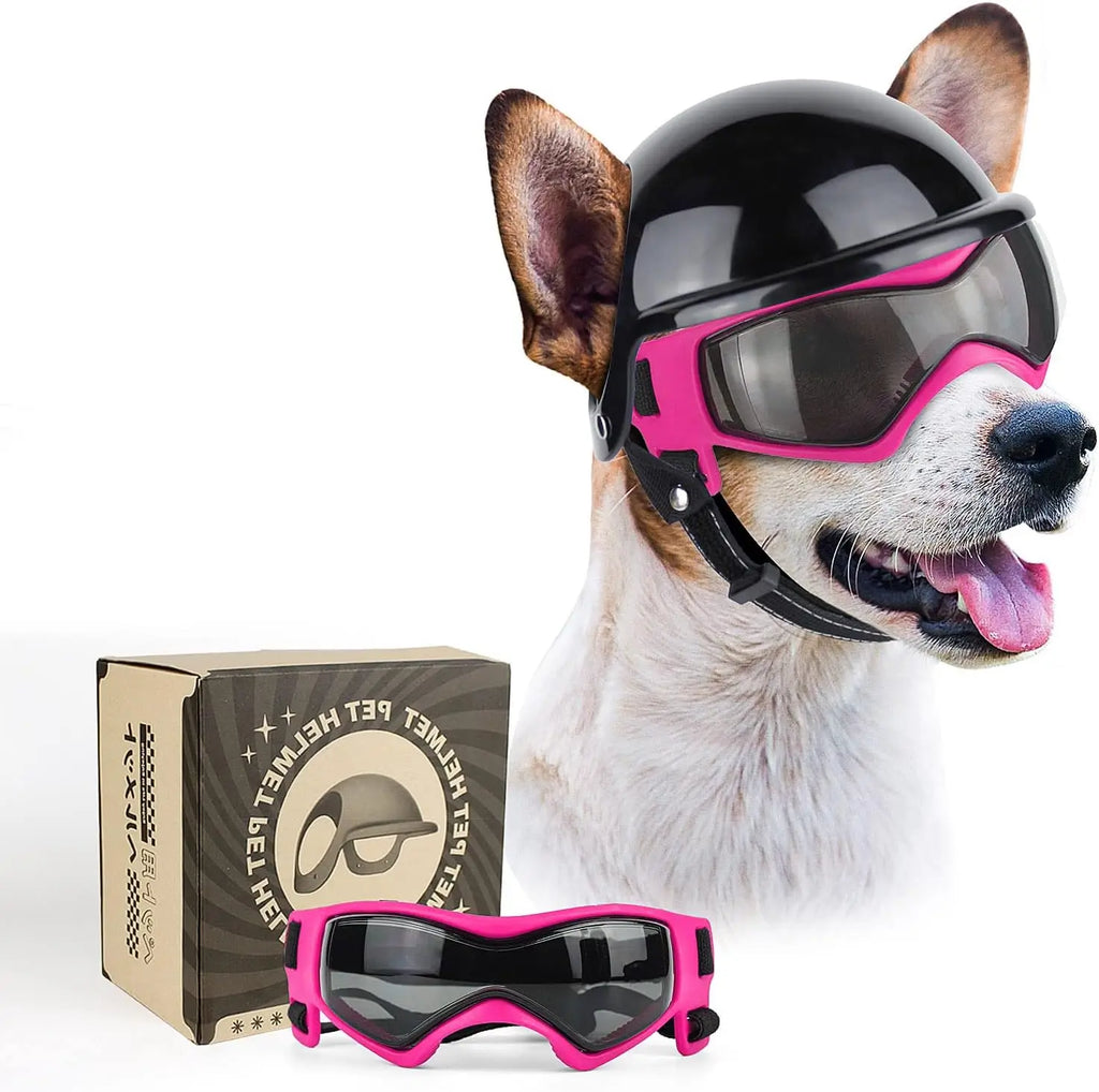 Dog Goggles & Helmet Set