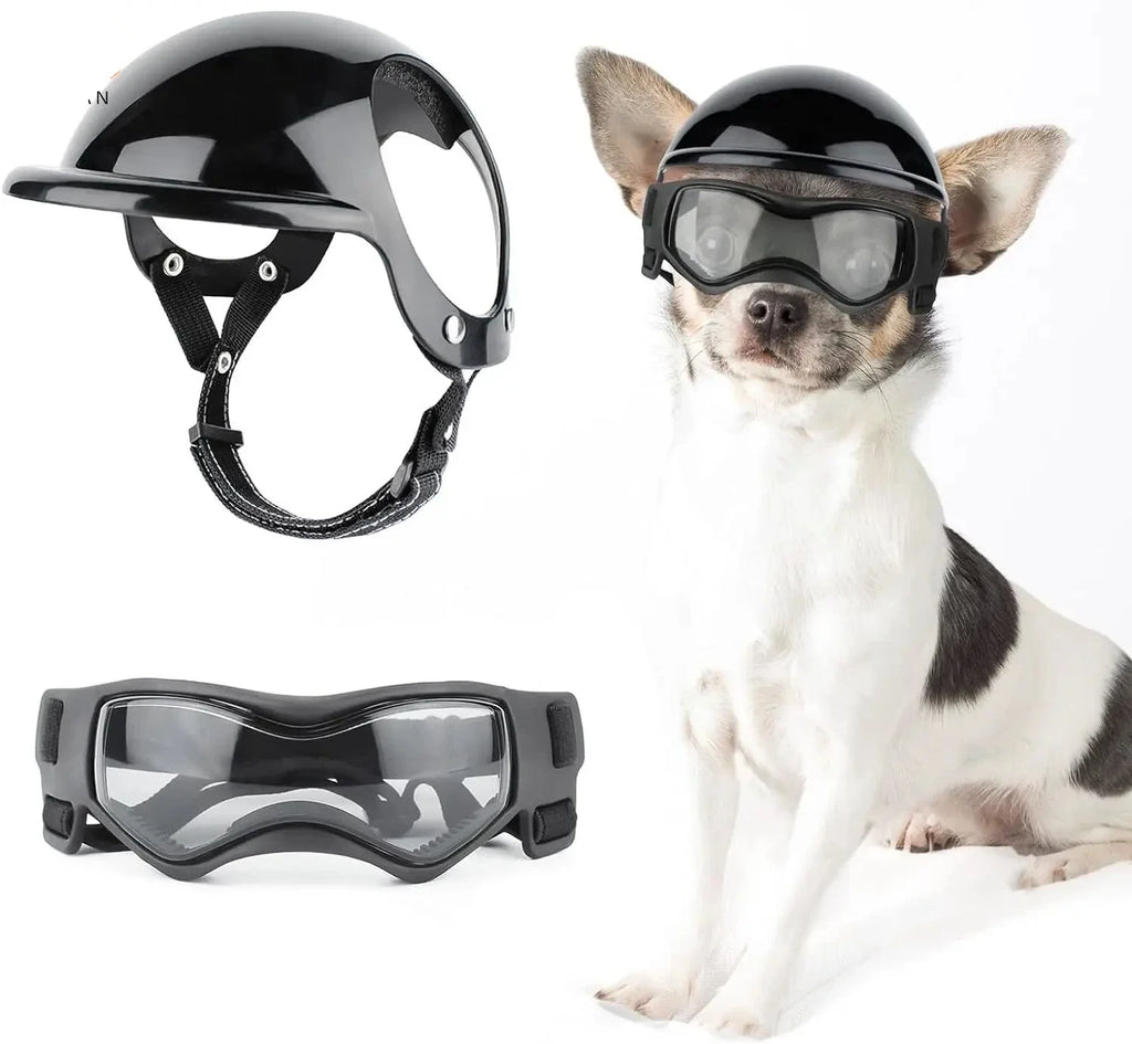 Dog Goggles & Helmet Set